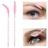 Disposable Mascara Wands and Eyelash Extensions, Crystal Pink, 50pcs/bag, 993889