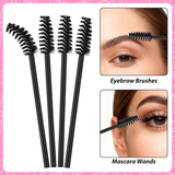 Disposable Mascara Wands and Eyelash Extensions, Black, 50pcs/bag, 993891