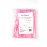 Disposable Mascara Wands and Eyelash Extensions, Pink, 50pcs/bag, 993890