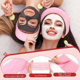 Disposable Spa Headbands, Facial Hair Band, Elastic Facial Head Wraps, 100pcs/bag, White/Pink/black, 993958, 993959, 993960