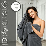 NuMedical Commercial Bath Towel, 70x140cm, 1piece per bag, Grey, 997249
