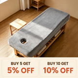 Washable Fitted Bed Cover with Face Hole, Fits 1900x700mm Tables, 1piece per bag, Grey, 997247