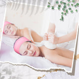 Disposable Spa Headbands, Facial Hair Band, Elastic Facial Head Wraps, 100pcs/bag, White/Pink/black, 993958, 993959, 993960